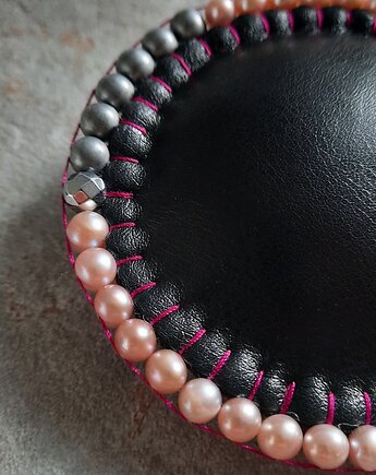 Duża awangardowa broszka, czarna broszka, artystyczna, Pani Endorfina