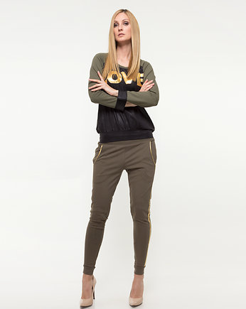 Spodnie khaki  YY600320_6007_1021, YULIYA BABICH
