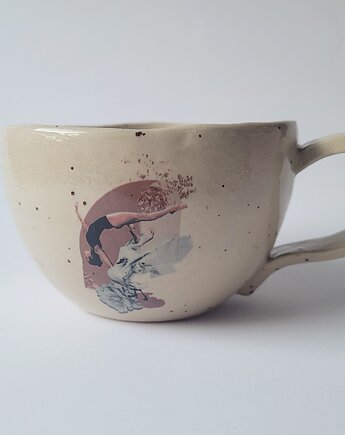 Beżowy kubek 350 ml, White Cup