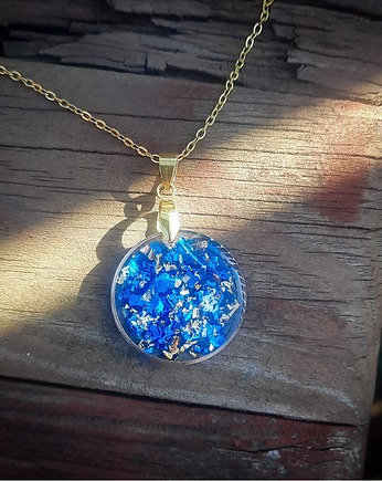 Wisiorek z brokatem, Figa handmade accessories