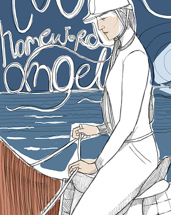 Plakat Look homeward, Karolina Gajdka