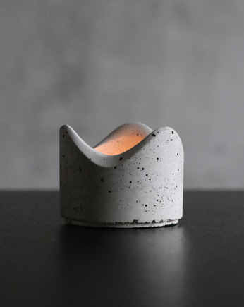Betonowy świecznik na tealight świeczkę, Concept Design