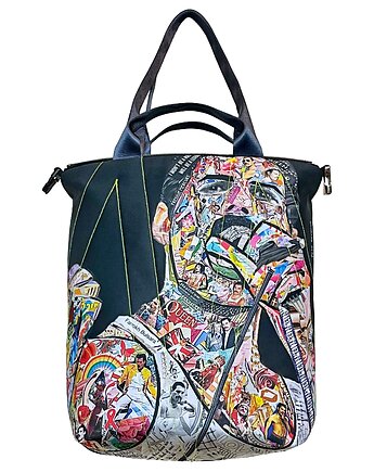 Art MIMA bag SHORT & Torn Revenue print, MIMAbags