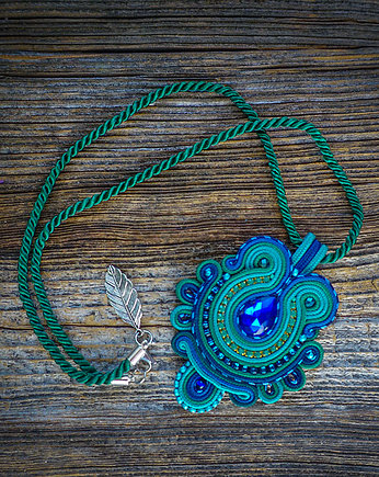 Elegancki naszyjnik soutache, Mró Soutache