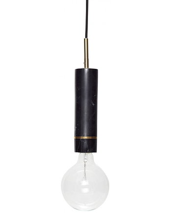 Lampa tuba marmur ze złotem 29cm, Home Design