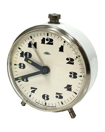 Sprawny mały, mechaniczny budzik PRIM Vintage, Czechosłowacja, lata 60., Good Old Things