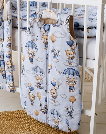 Śpiworek Ocieplany 2.5 TOG Podwójny Zamek Bawełna AVIA od BabyU, Sleepdo