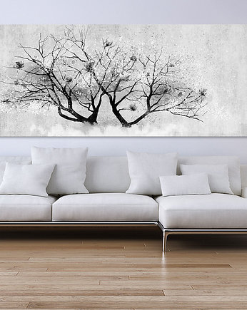 Grafika na płotnie MAGNOLIA drzewo- 150x60cm, LUdesign gallery