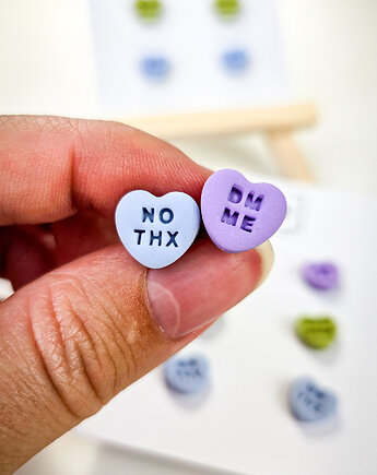 Kolczyki serduszka zestaw 3 par, JN art and clay