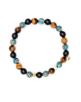 Męska bransoletka z kamieniami odwagi i sukcesu, Kulka Bransoletki