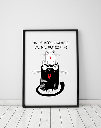 Plakat z kotem. Na jednym zwykle się nie kończy, Love Life and Forest
