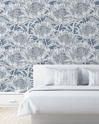 Tapeta Protea Blue. Charming., Patternosophy