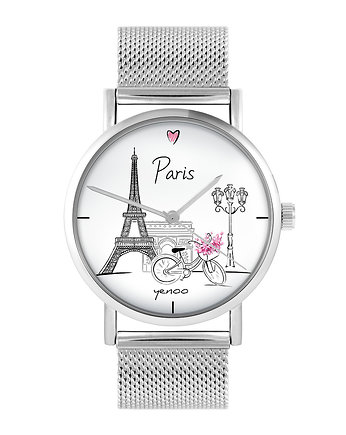 Zegarek - Paris - bransoleta mesh, yenoo