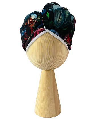 Bambusowy turban do włosów na guzik Iris, Nandi