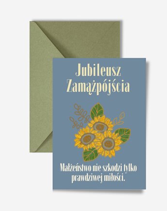 Kartka na rocznicę ślubu, jubileusz zamążpójścia, DODUMU