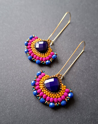 Kolczyki w szkle kolorowym no25, Motywator Eweliny