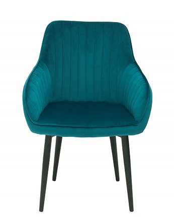 Krzesło z podłokietnikami Torino turkusowe 84cm, Home Design