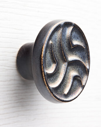 Gałka do mebli, złoto-liliowo-czarna, wz.18, pracowniazona