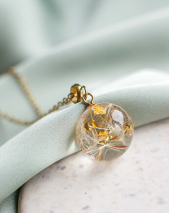 Wisiorek z rzęsek dmuchawca, nature gift