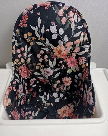 Wkładka do krzesełka Ikea-kwiaty retro, Helena Kamińska