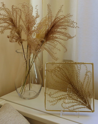 Obrazek z trawą w żywicy, Floral Home