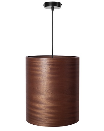 Lampa wisząca LEEA - HANGING Sapeli Tube 30cm. Klosz fornir egzotyk sapele., LEEA lamps