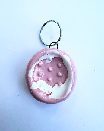 Kamień antystresowy, worry stone , miziak, breloczek, naszyjnik, Glina & Lina
