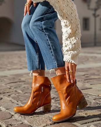 SKÓRZANE BOTKI ZAPATO 497 RIDU RETRO, Zapato