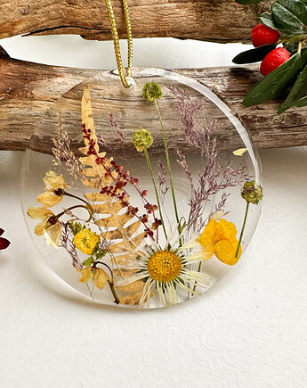 Ozdoba choinkowa/ bombka - jesienna łąka, fernandfelt