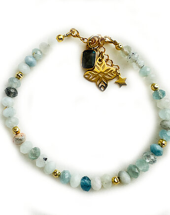 OPTYMIZM 1- Bransoletka AKWAMARYN, kamienie naturalne, Anemon Atelier