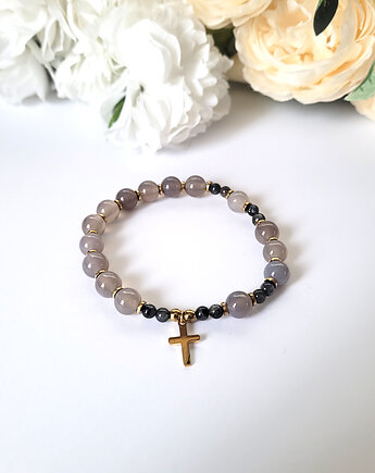 RÓŻANIEC na rękę z kamieni naturalnych, Seylla pracownia