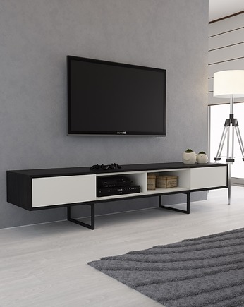 Szafka RTV ABATO FX   dąb czarny, B2design