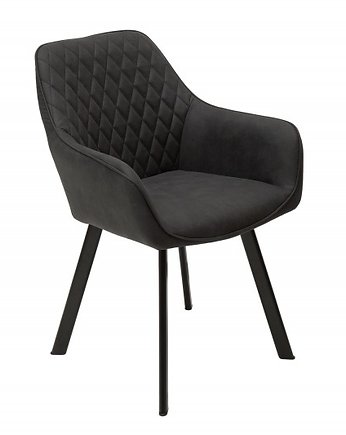 Krzesło z podłokietnikami czarne 84cm, OKAZJE - Prezent na 80 urodziny