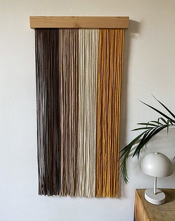Minimalistyczna nowoczesna cieniowana makrama boho, Zaplątana W Sznurki