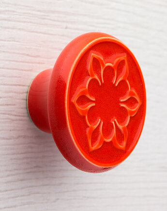 Gałka do mebli pomarańczowa, wz.2, pracowniazona