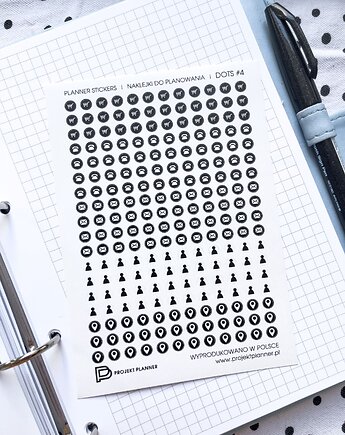 Naklejki do planowania PLANNER STICKERS DOTS #4, Projekt Planner