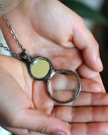 Naszyjnik lupa z lusterkiem, MARIAELA