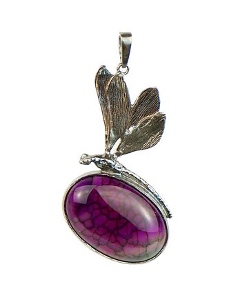 Srebrny wisior z owalnym agatem, Artseko