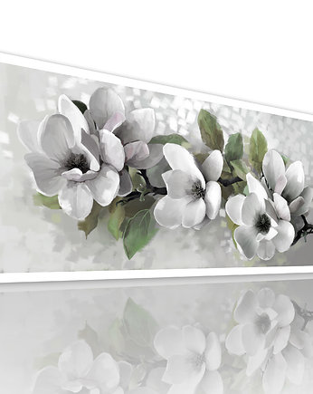 OBRAZ NA PŁÓTNIE - KWIATY MAGNOLIE 150x60cm, LUdesign gallery
