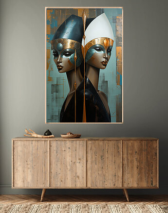Oblicza Innych Wymiarów - Plakat - Druk - Abstrakcja, Surrealizm, Loft #18, Black Sapphire Art