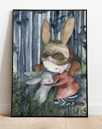 Plakat A3 "Bunny girl II", Pookys world