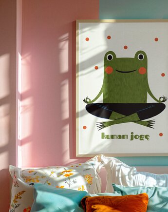 Plakat  kumam jogę 50X70CM, polkastudio