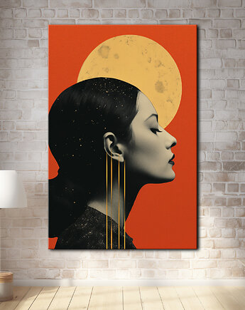 Pył księżycowy - Plakat - Druk - Kolaż, Abstrakcja, Surrealizm, Loft #20, Black Sapphire Art