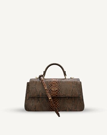 "Audrey" skóra tłoczona na wzór węża. Dwa kolory, Hedonism