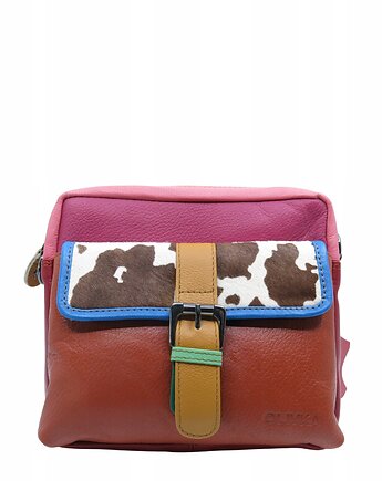 Torebka listonoszka unikatowa skórzana skóra naturalna pojemna OLIVKA, Olivka Warsaw