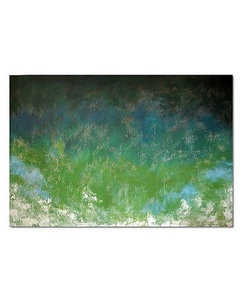 Tierra Verde, abstrakcja, nowoczesny obraz  malowany na płótnie do salonu, Galeriai