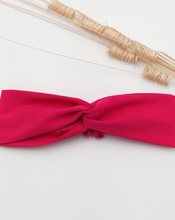 Opaska przeplatana Fuksja, wu handmade