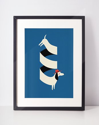 Plakat  jamnik a4, Klawe Rzeczy