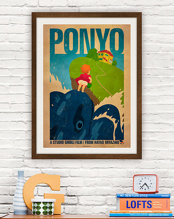 Plakat Ponyo - Ghibli , minimalmill