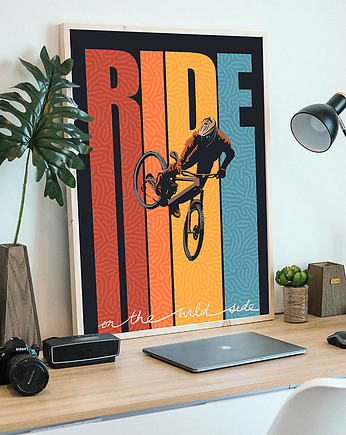 Ride on the wild side - plakat 50x70 cm, minimalmill